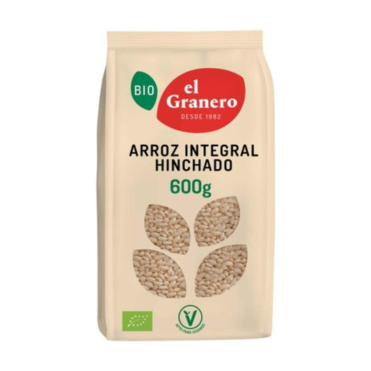 Arroz integral tufado biológico El Granero, 600 g
