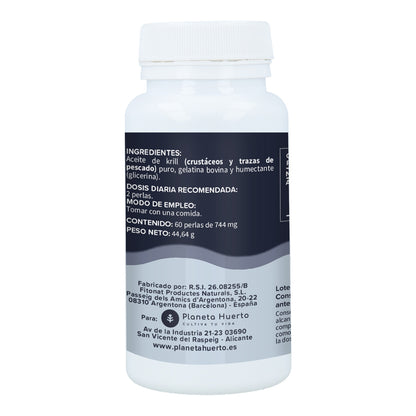 Óleo de Krill 500mg Planeta Huerto 60 Pérolas