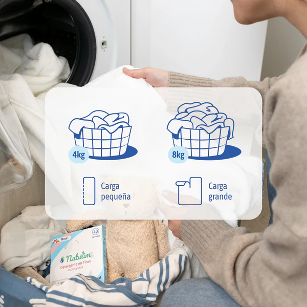 Pack Caja Detergente 20 lavados Natural + Perlas Floral