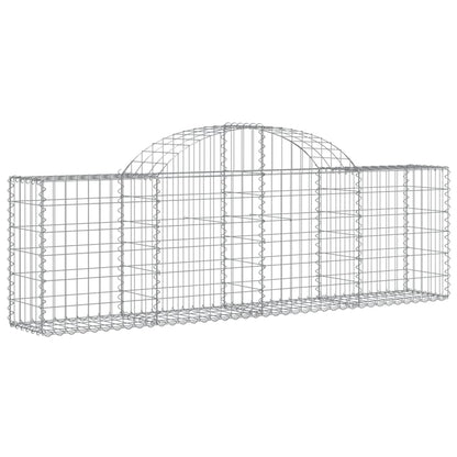 Cestas De Gaviones 25 Uds Forma De Arco Hierro 200x30x60/80 Cm_2