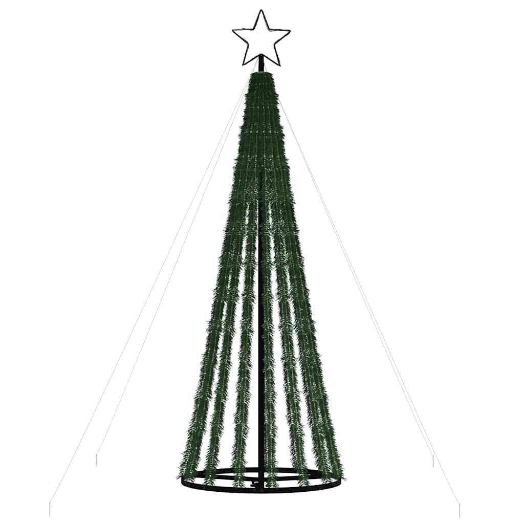 Vidaxl Árbol De Navidad Led 275 Leds Azul 180 Cm_4