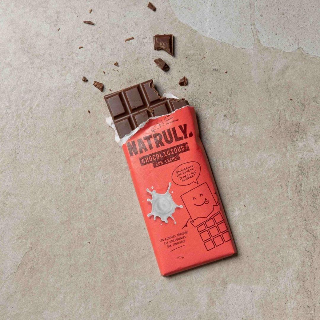 Chocolicious com leite Natruly 85 gr