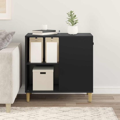 Casa Para Gatos Negro 72 X 42.5 X 70 Cm Madera De Ingeniería_3