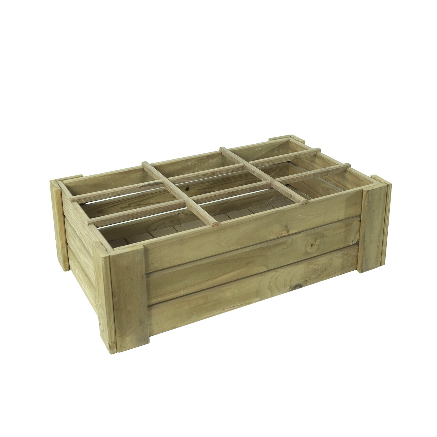 Cajón De Cultivo Vidahu  Suelo Con Separadores Vidahuerto 100x60x27cm._0