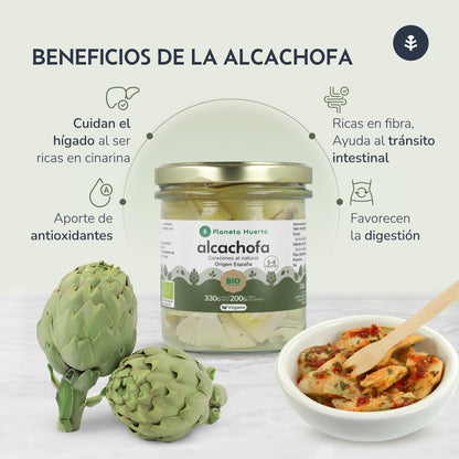 Corações de alcachofra ECO Planeta Huerto 330 g