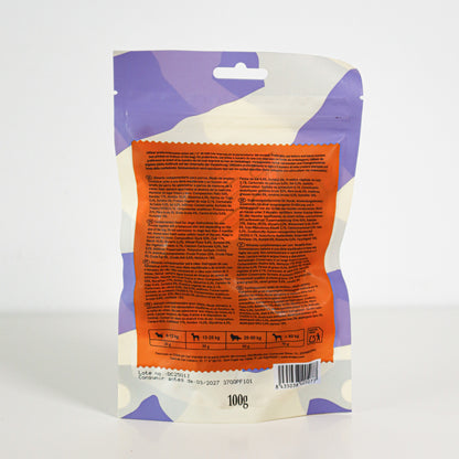 Snack Para Perro En Stick De Bacalao Con Pato Desecado Wuapu 12x100gr_4