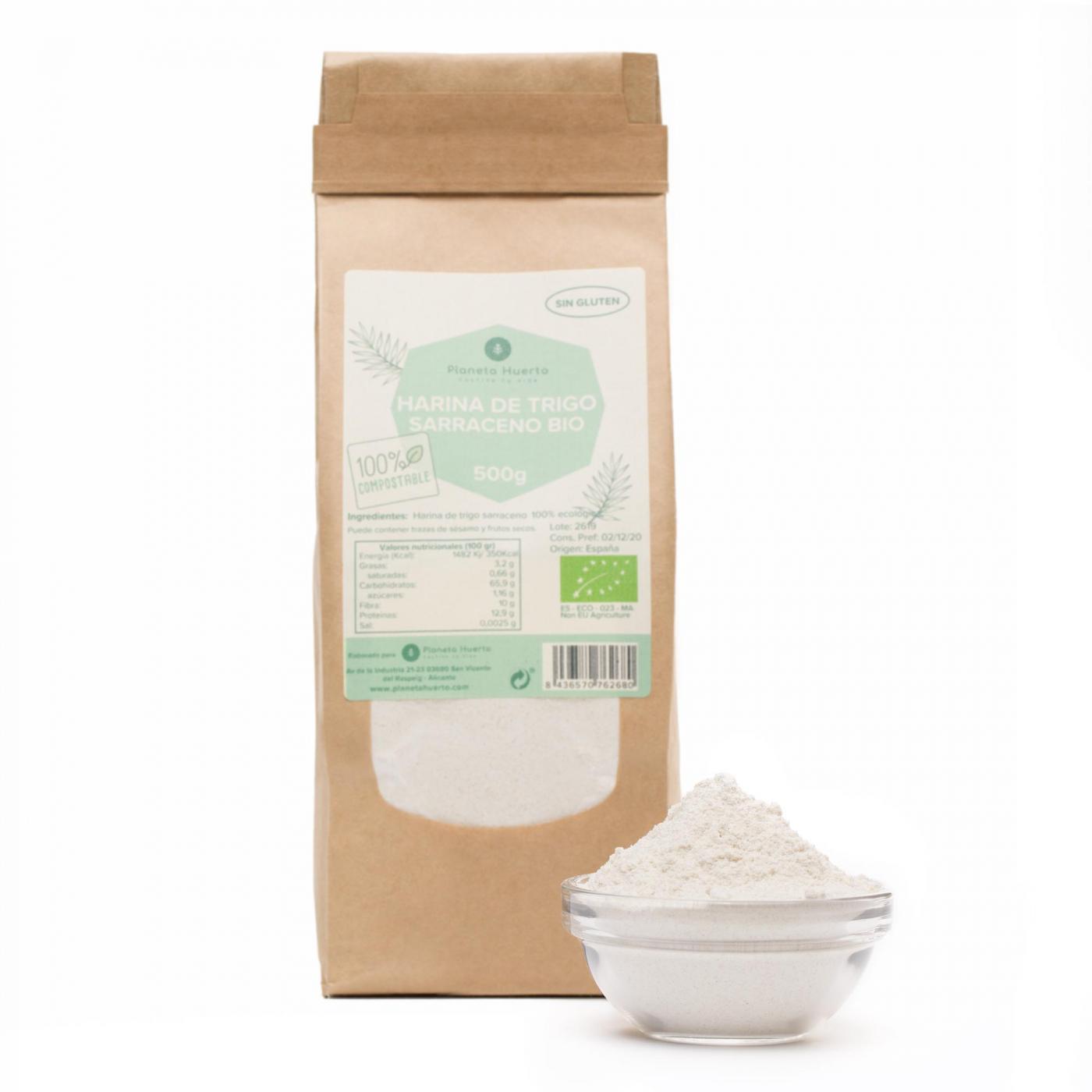 Farinha de Trigo Sarraceno Sem Glúten ECO Planeta Huerto 500 g