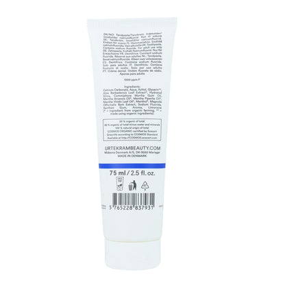 Pasta de dentes com flúor orgânico Urtekram com menta 75 ml
