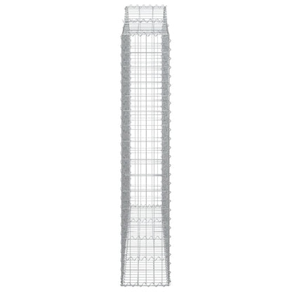 Cestas Gaviones 3 Uds Forma De Arco Hierro 200x30x160/180 Cm_4