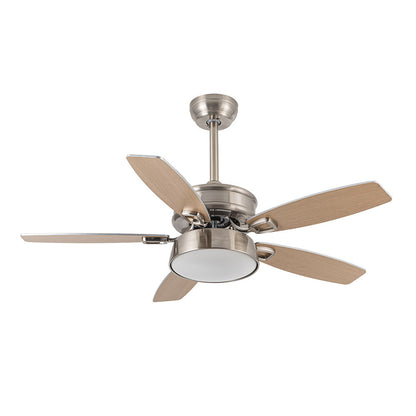 Ventilador 30w Dc Braw Niquel 5 Aspas Plata/haya 6 Vel. 3 Colores 106,7d C/remoto, Memoria Y Temporizador 2850lm_1