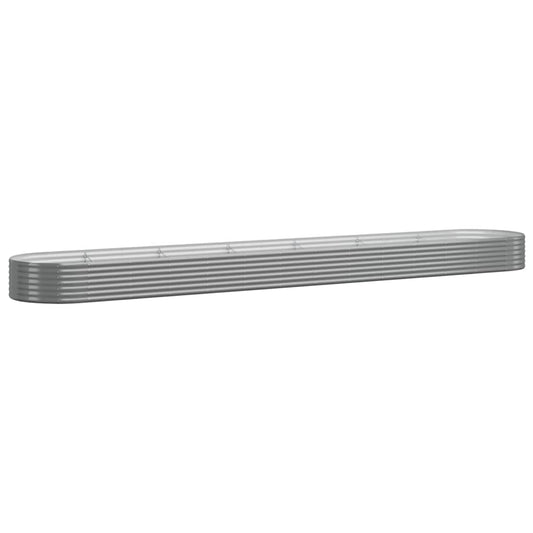 Jardinera Arriate Acero Galvanizado Gris 544x100x36 Cm_0