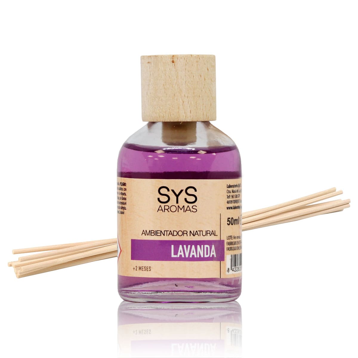 Ambientador Mikado Lavanda 50 ml | Aroma Floral Relajante | Difusor Varillas | Ambiente Calmante_0