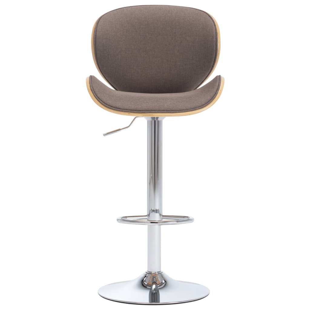 Taburete De Cocina De Tela Color Gris Taupe_0