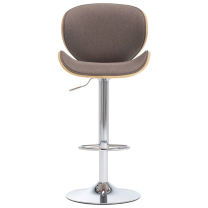 Taburete De Cocina De Tela Color Gris Taupe_0