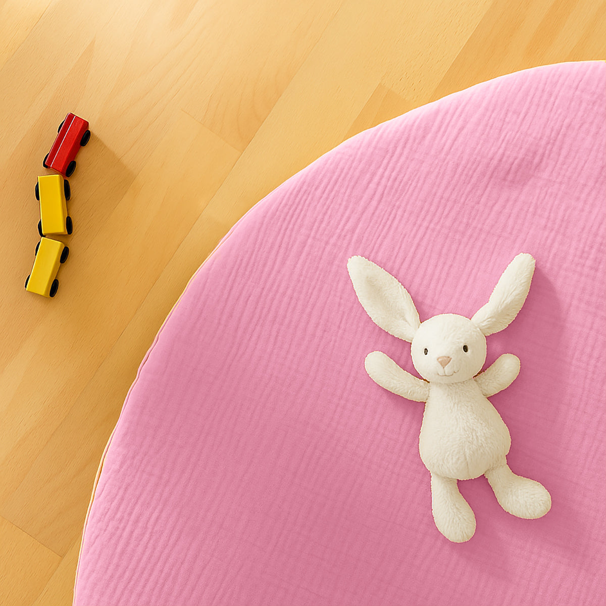 Alfombra De Actividad En Algodón Bio Rosa_2