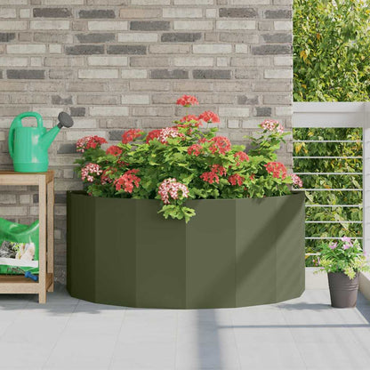 Jardinera Verde Oliva 120 X 60 X 50 Cm Acero_1
