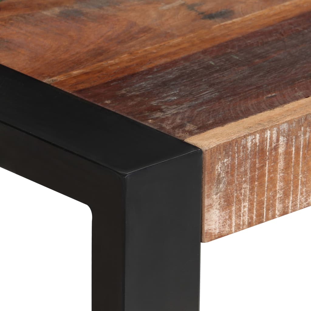 Mesa De Comedor De Madera Maciza Reciclada 60x60x75 Cm_1