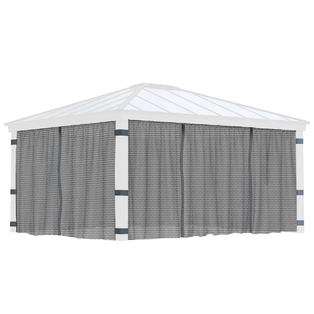 Conjunto de mosquiteiro para gazebo Dallas 422x483 Canopia
