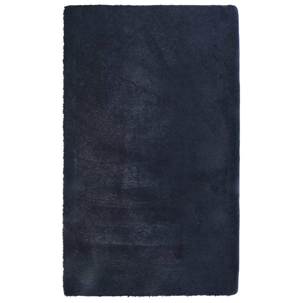Vidaxl Alfombra De Pelo Largo Navarra Azul Marino 60x100 Cm Poliéster_0