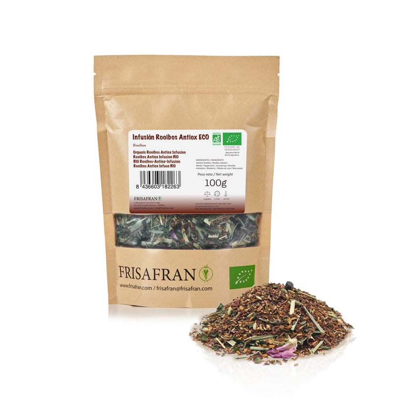Infusión De Rooibos Antioxidante Ecológica En Granel | Calidad | Frisafran 100 G_0