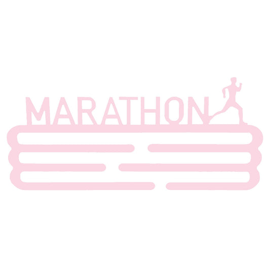 Medallero Maratón Rosa Pastel Well Home Para 15 Medallas - Regalo Tierno Para Runners_0
