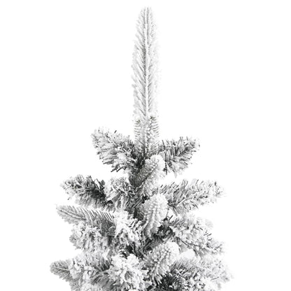 Vidaxl Árbol De Navidad Artificial Estrecho Con Nieve Pvc Y Pe 120 Cm_3