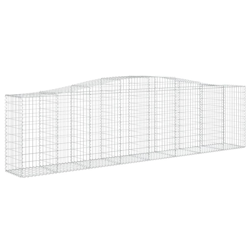 Cestas De Gaviones 2 Uds Forma De Arco Hierro 400x50x100/120 Cm_3