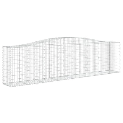 Cestas De Gaviones 2 Uds Forma De Arco Hierro 400x50x100/120 Cm_3