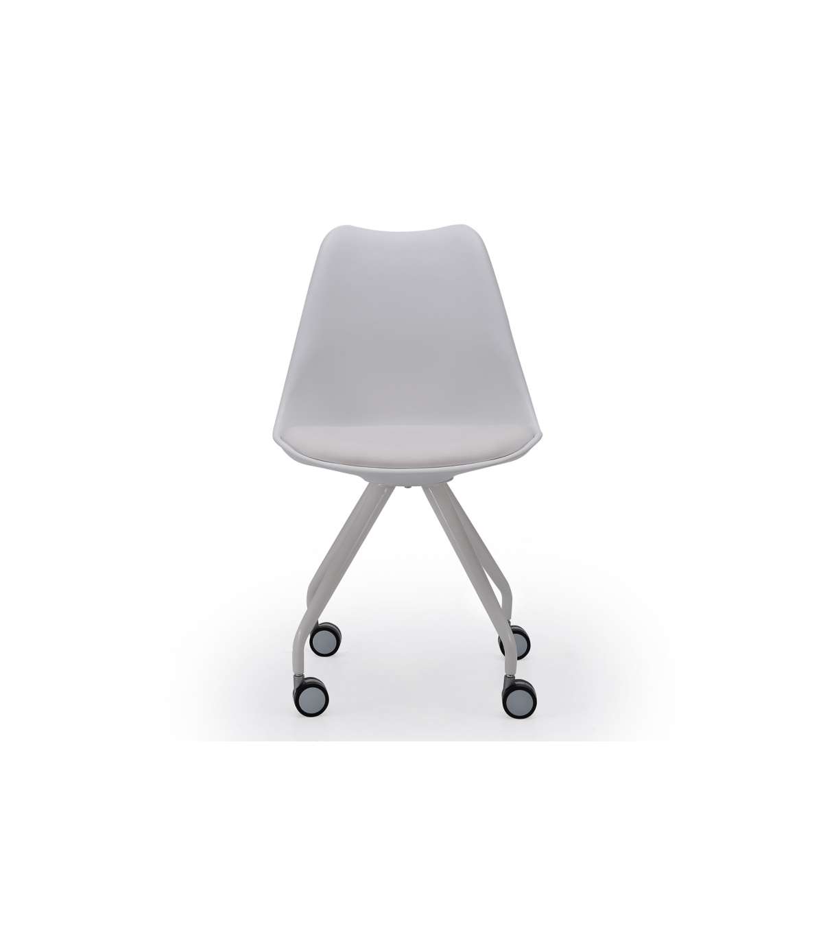 Pack De 2 Sillas De Oficina Elevable Rania Acabado Blanco, 48.5cm(ancho ) 82cm(altura) 52c_3