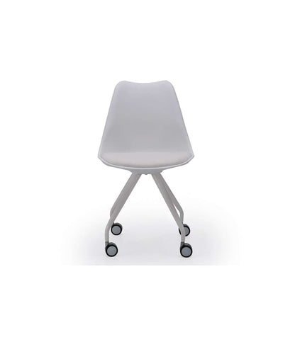 Pack De 2 Sillas De Oficina Elevable Rania Acabado Blanco, 48.5cm(ancho ) 82cm(altura) 52c_4