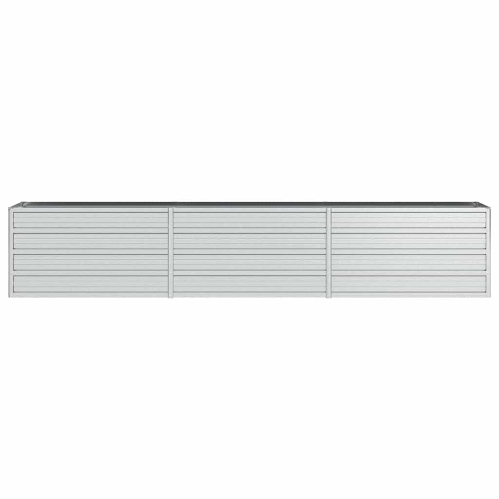 Arriate De Acero Galvanizado Plateado 240x40x45 Cm_3