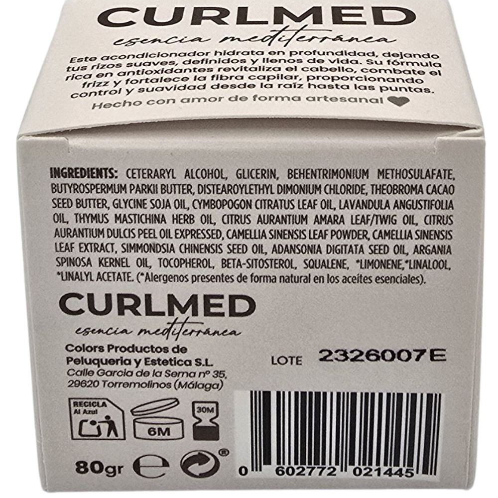 Curlmed Acondicionador Sólido Regenerador Puntas Y Raíz Té Matcha 80g_4
