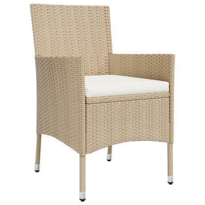 Vidaxl Set Comedor De Jardín 11 Pzas Con Cojines Ratán Sintético Beige_3