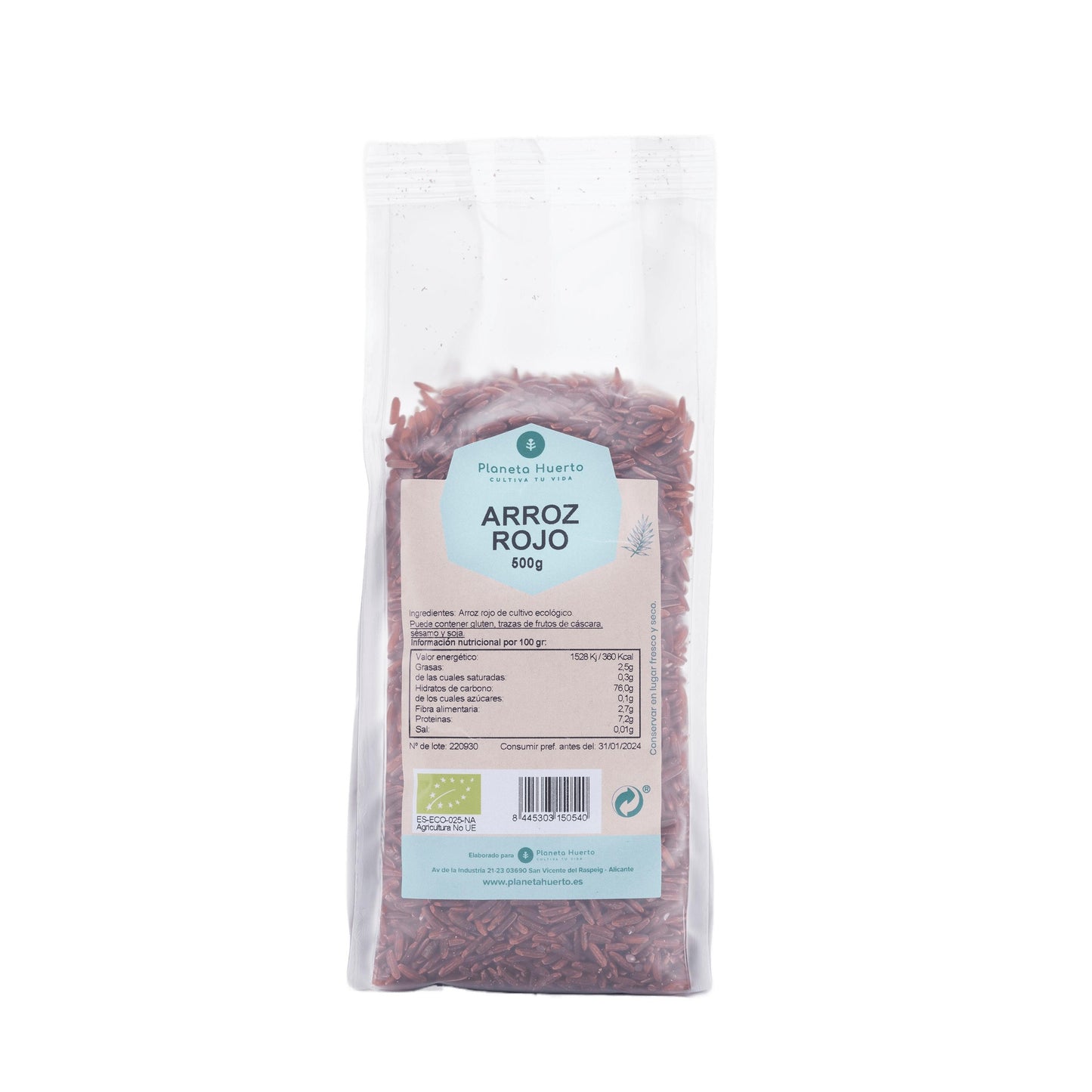Arroz vermelho ECO Planeta Huerto 500 g