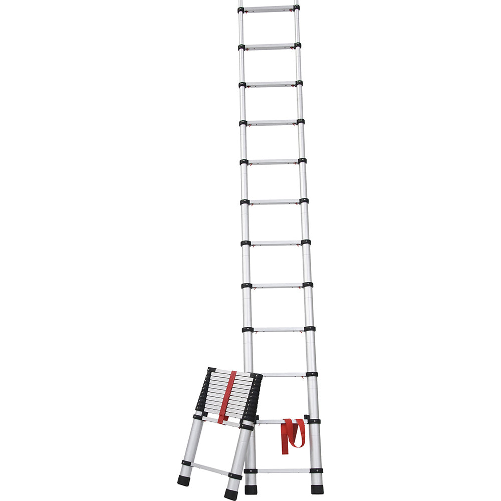 Escalera Profesional Telescópica - 9 Peldaños - 2,45 M_0