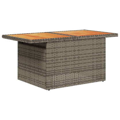 Set Sofás Jardín Y Cojines 8 Pzas Ratán Sintético Acacia Gris / Vetonek_2