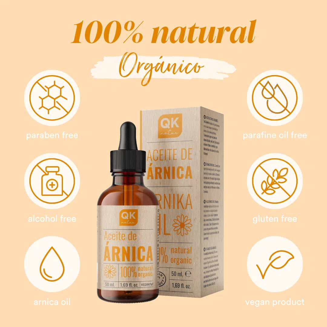 QKnatur - Aceite Árnica Montana 50ml – Para Alivio Del Dolor, Tensión Y Cansancio Muscular En Cuello, Hombros Y Espalda_4