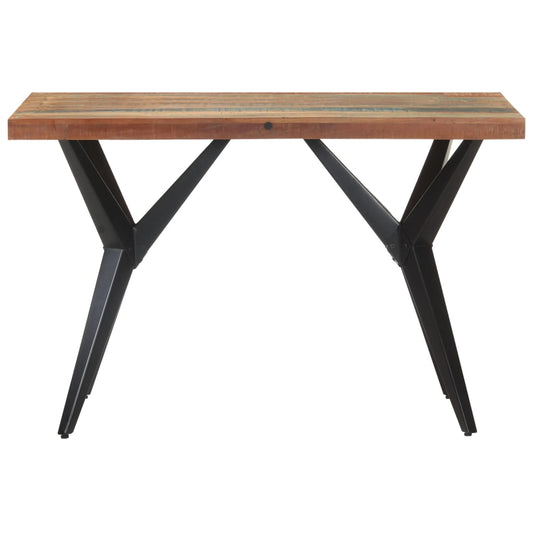 Mesa De Comedor Madera Maciza Reciclada 120x60x76 Cm_0