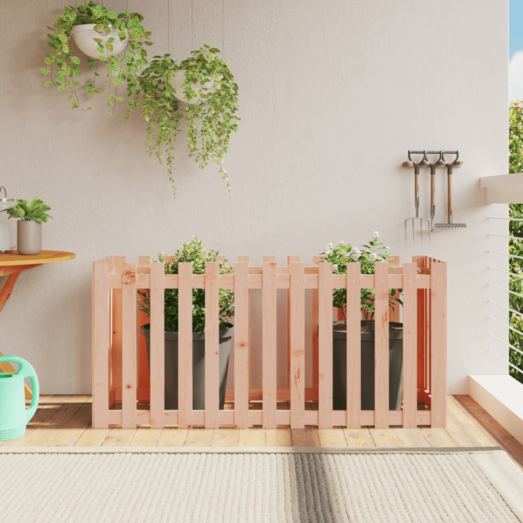 Arriate Elevado Jardín Valla Madera Maciza Douglas 150x50x70 Cm_1