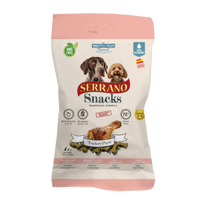 Petiscos de Peru Serrano para Cães 100g Mediterrâneo