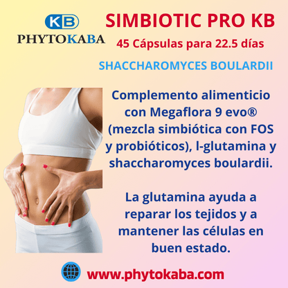 Simbiotic Pro Kb 45 Cápsulas Mezcla Probiótica. Flora Intestinal_1