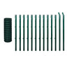Conjunto Cerca Euro Em Aço Verde 25x0,8 M / Vetonek