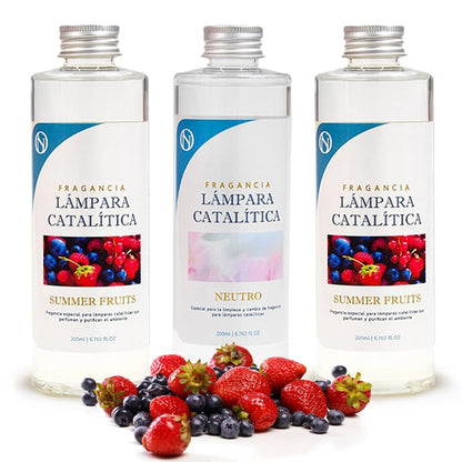 Pack 3x Fragancias Lámpara Catalítica 200ml: 2 Aroma Summer Fruits + Limpiador Neutro. Disfruta De Tu Aroma Favorito_0
