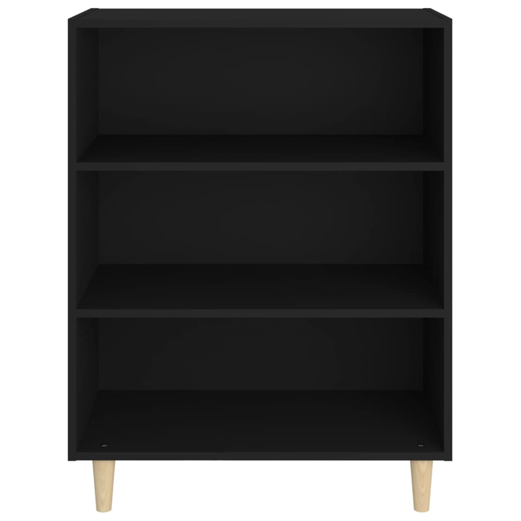 Aparador De Madera Contrachapada Negro 69,5x32,5x90 Cm / Vetonek_5