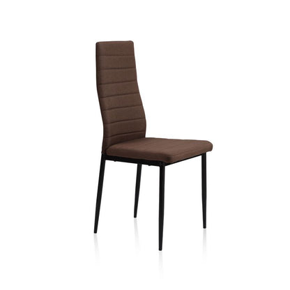 Pack 4 Sillas De Comedor Niza Tejido Tapizado, Marrón, 43 X 98 X 44_2