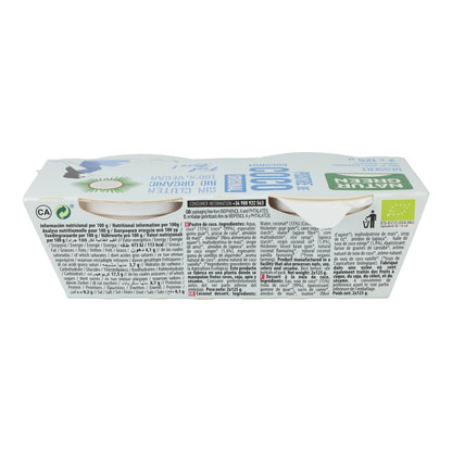 Sobremesa de Coco Naturgreen Nature, 2 x 125 g