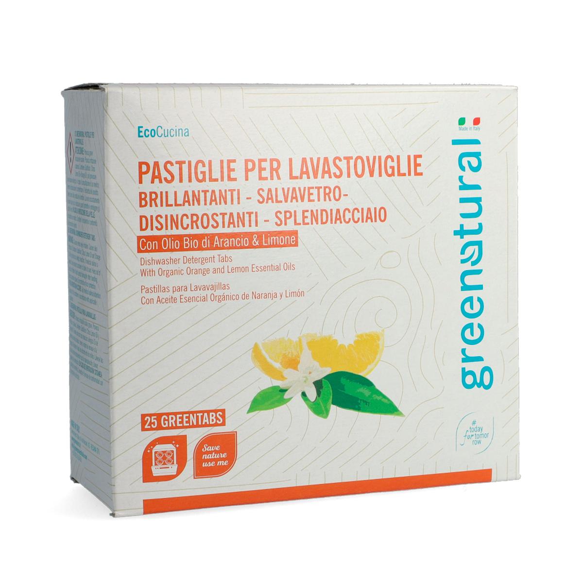 Comprimidos para máquina de lavar loiça Greentabs Greenatural 25 comprimidos
