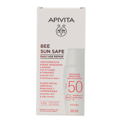 Reparación Antiedad Diaria SPF50 Apivita Fluido Facial 50ml