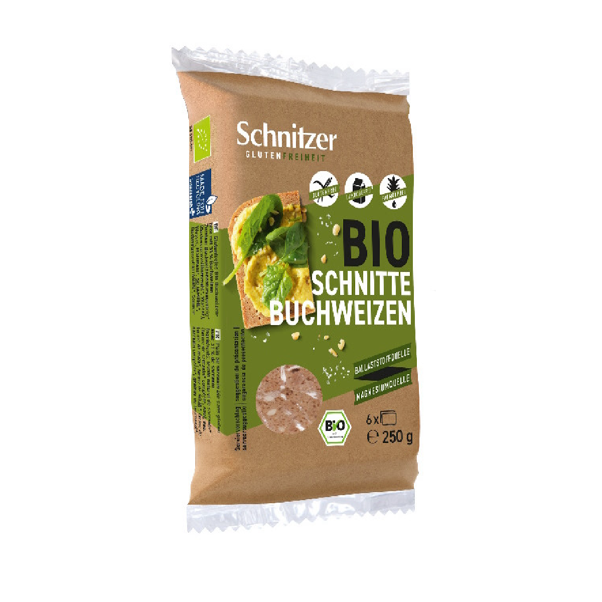 Pão de Fermento Natural de Trigo Sarraceno Biológico Schnitzer Sem Glúten 125g