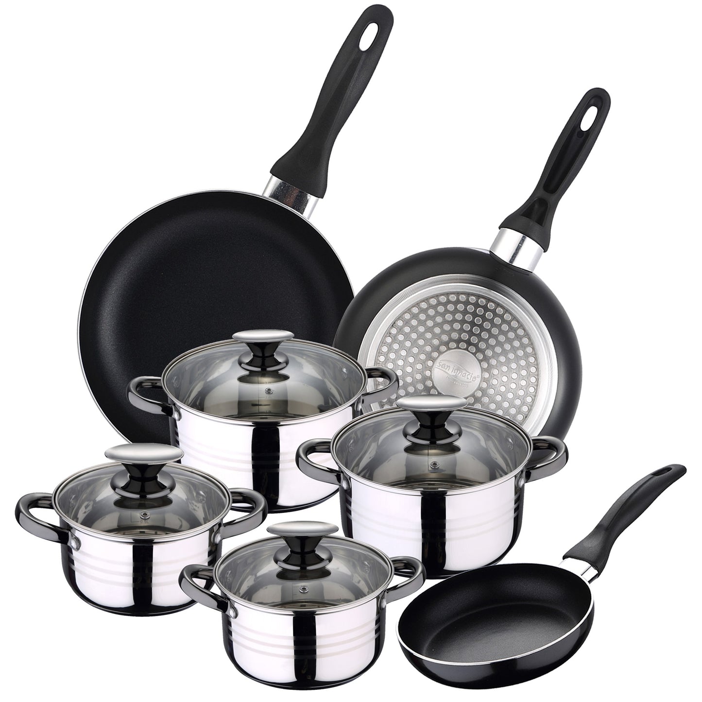 Set Bateria 8 Piezas Sip + Set 3 Sartenes Sip Cune 16/20/24_0